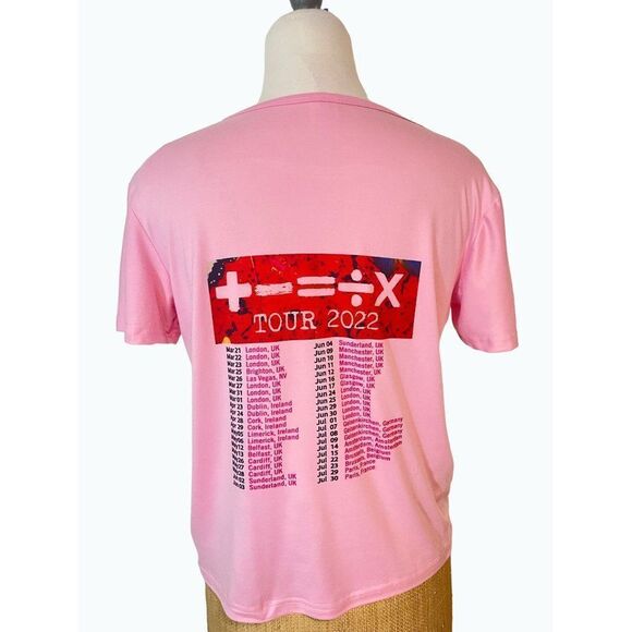 Ed Sheeran 2023 Mathematics Tour T-shirt Crewneck Short Sleeve Tee Shirt Small - Picture 3 of 5